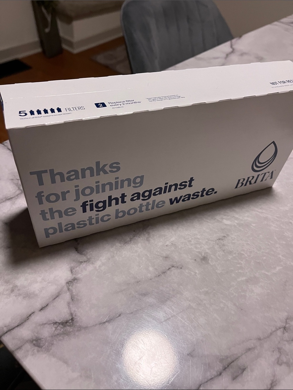 Box of Brita water filters